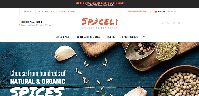 Spiceli Magento theme