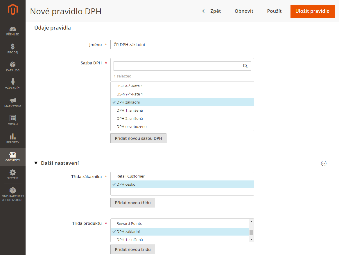 Magento 2 a DPH: nové daňové pravidlo